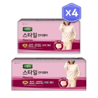 디펜드스타일 언더웨어 여성 파워 중형(18매)/대형(16매)x4개
