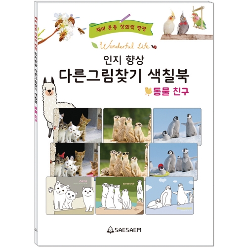 인지 향상 다른그림찾기 색칠북 (4종 세트)